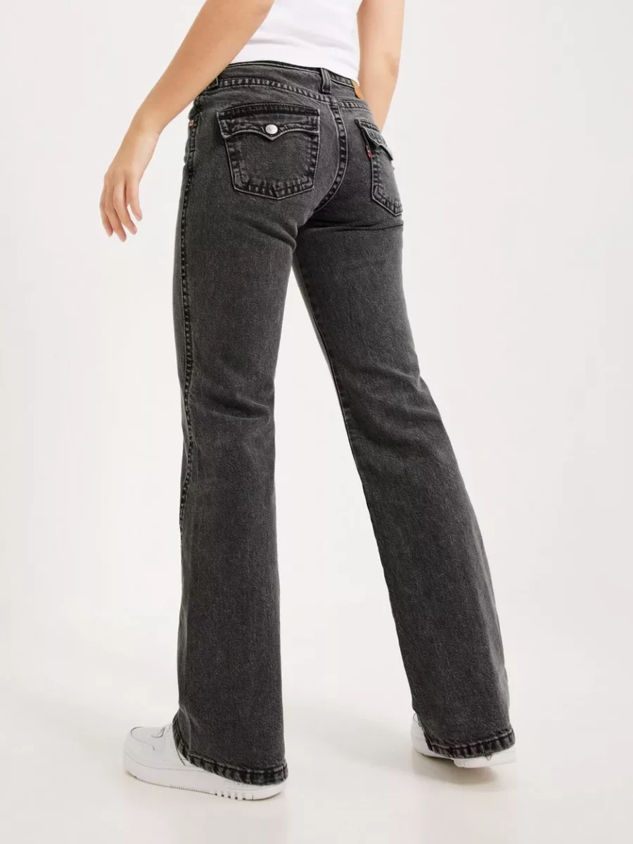 Ladies Bootcut Jeans Black by Nelly GOOFASH