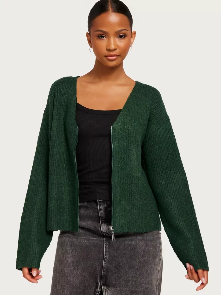 Ladies Cardigan in Green at Nelly GOOFASH