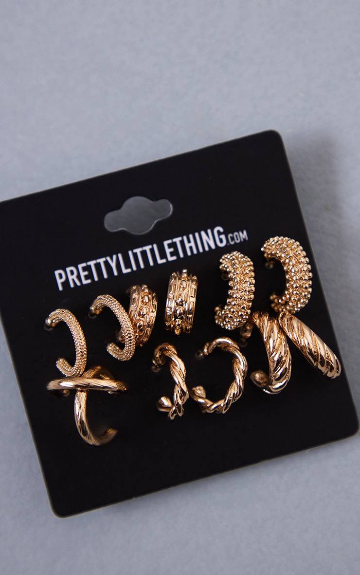 Ladies Earrings Gold - PrettyLittleThing GOOFASH