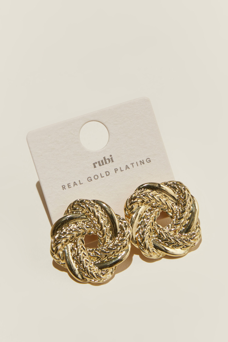 Ladies Earrings Gold at Cotton On GOOFASH