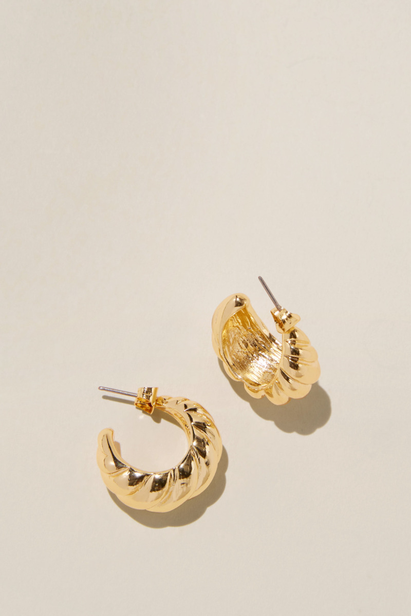 Ladies Earrings Gold by Cotton On GOOFASH