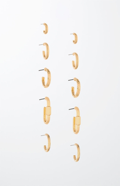 Ladies Gold Earrings Pacsun GOOFASH