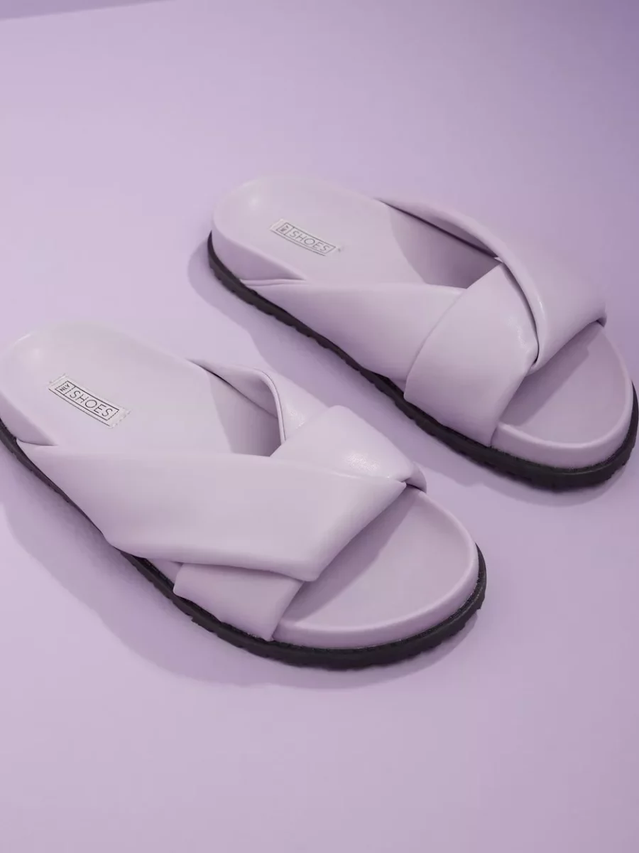 Ladies Lavender Sandals at Nelly GOOFASH