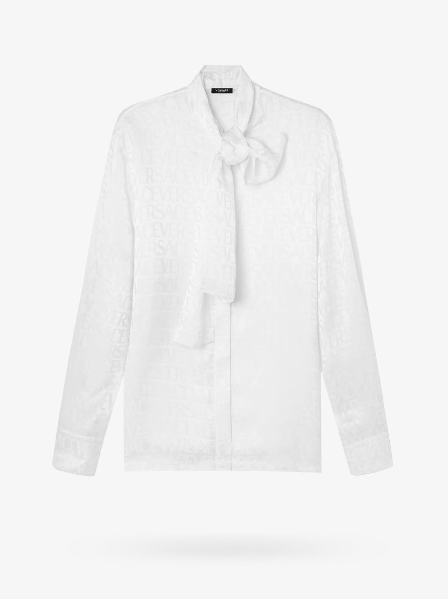Ladies Shirt - White - Nugnes - Versace GOOFASH