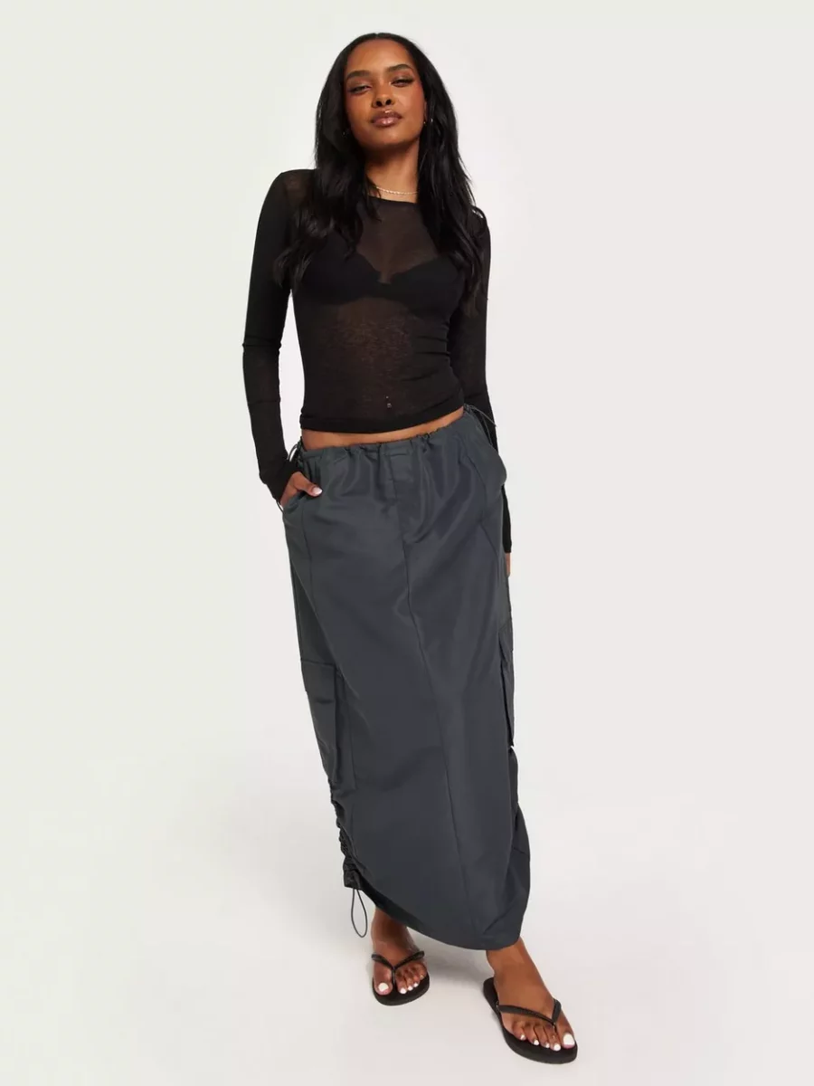 Ladies Skirt in Grey Only - Nelly GOOFASH