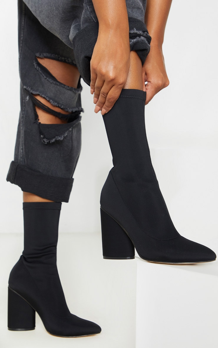Ladies Sock Boots in Black from PrettyLittleThing GOOFASH