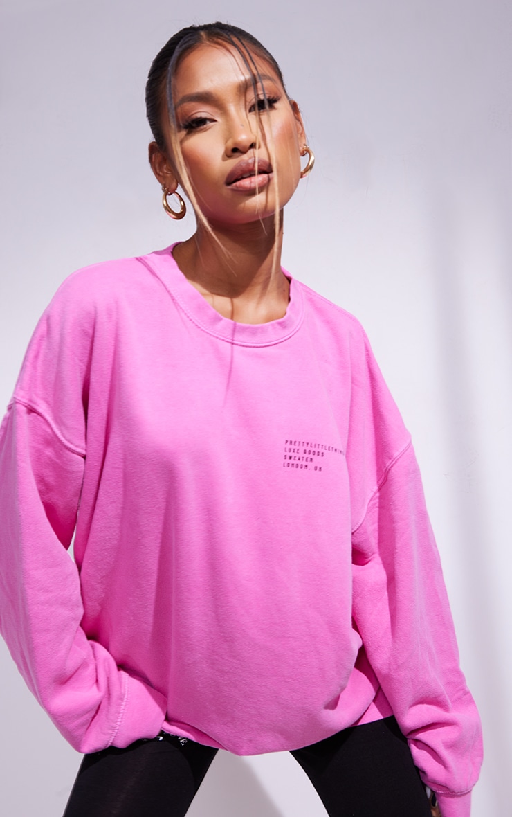 Ladies Sweatshirt - Pink - PrettyLittleThing GOOFASH