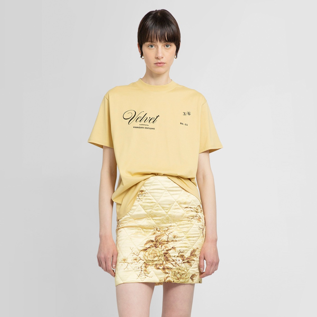 Ladies T-Shirt - Beige - Antonioli - Kwaidan Editions GOOFASH