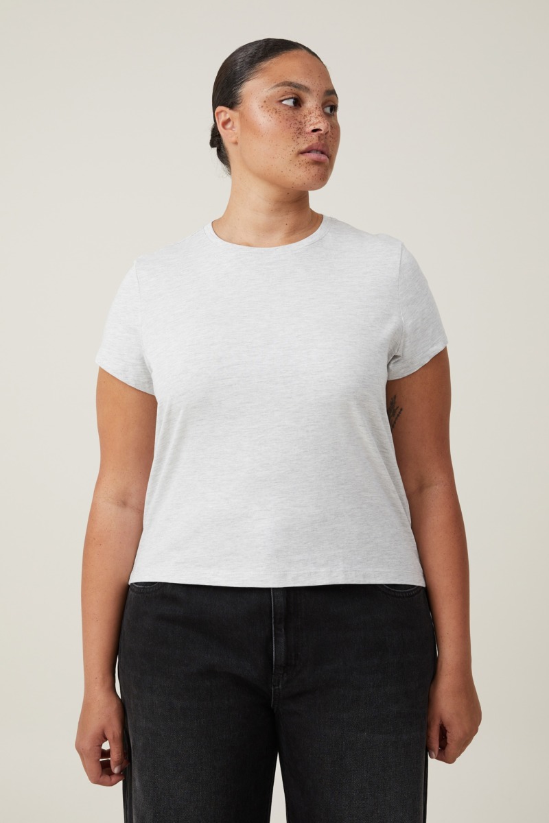 Ladies T-Shirt - Grey - Cotton On GOOFASH