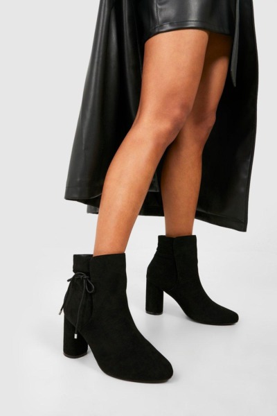 Lady Ankle Boots Black Boohoo GOOFASH