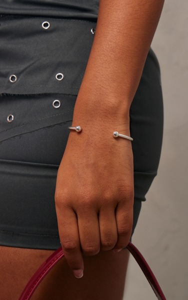Lady Bangles in Silver PrettyLittleThing GOOFASH