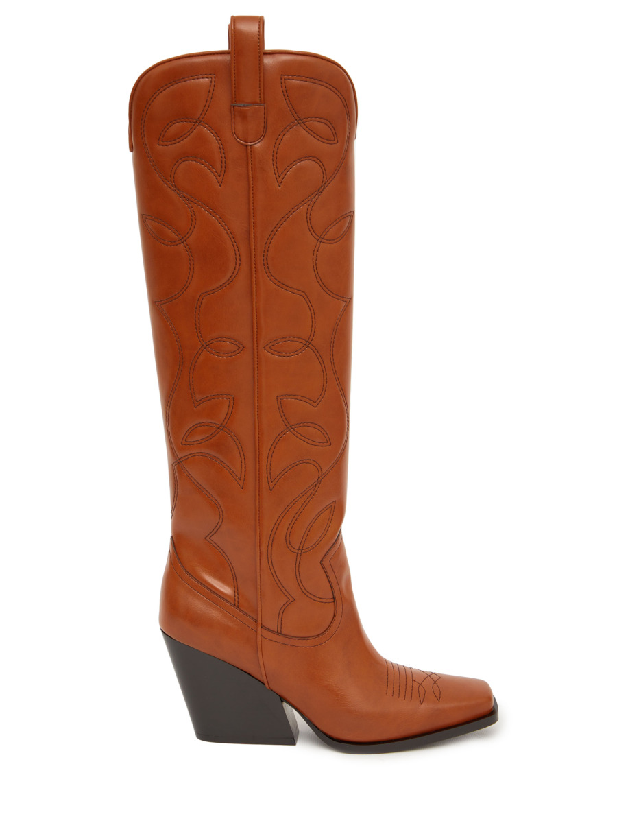 Lady Brown Cowboy Boots Stella McCartney - Leam GOOFASH