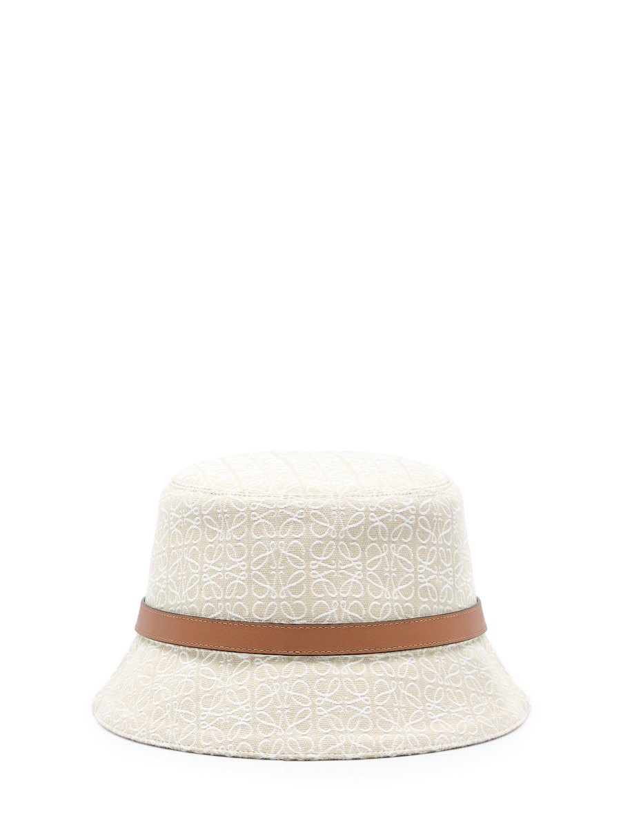 Lady Bucket Hat - Cream - Loewe - Leam GOOFASH