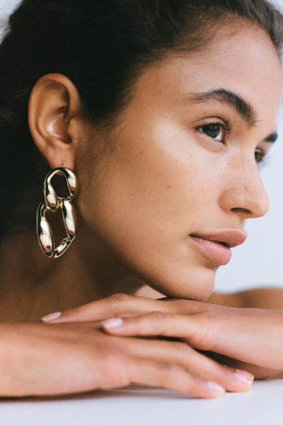 Lady Earrings Gold by Cotton On GOOFASH