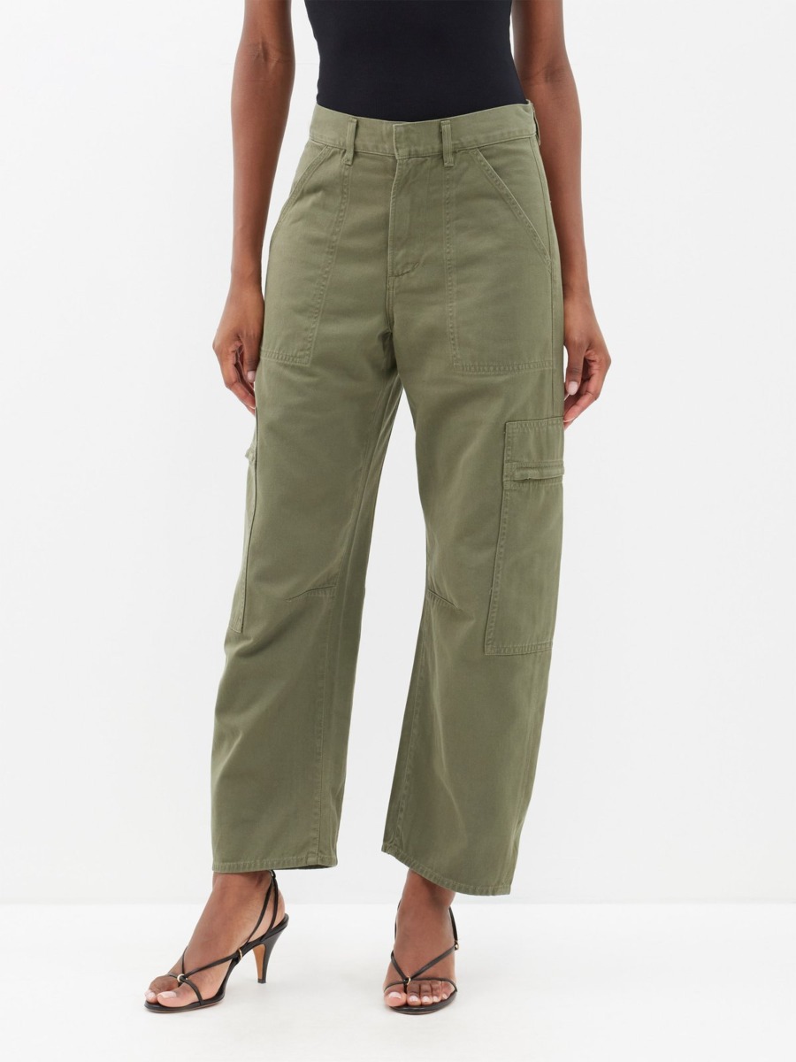 Lady Green Cargo Trousers from Matches Fashion GOOFASH