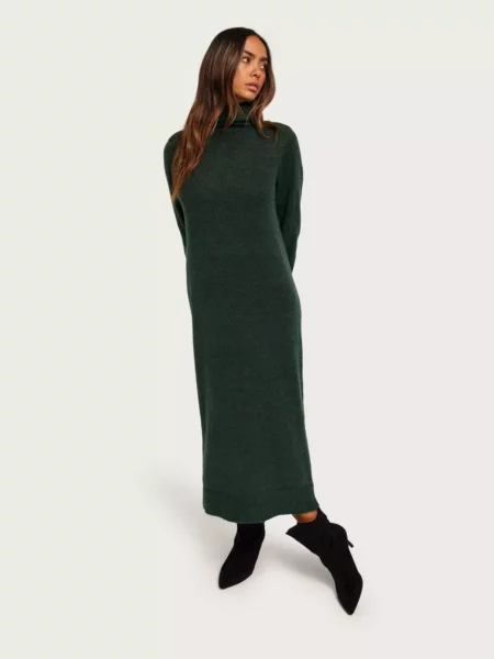 Lady Green Knitted Dress at Nelly GOOFASH