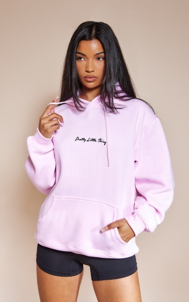 Lady Hoodie in Pink - PrettyLittleThing GOOFASH