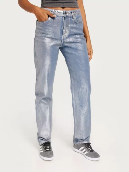 Lady Jeans in Silver Nelly - Only GOOFASH