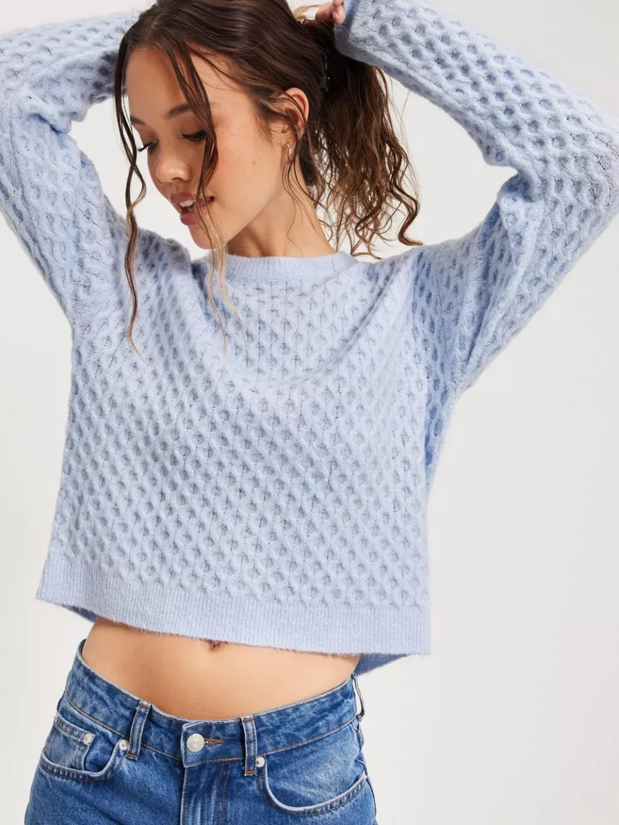 Lady Knitwear Blue from Nelly GOOFASH