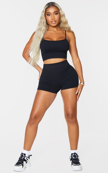 Lady Shorts in Black from PrettyLittleThing GOOFASH