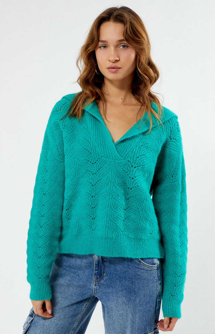 Lady Sweater - Green - Pacsun GOOFASH