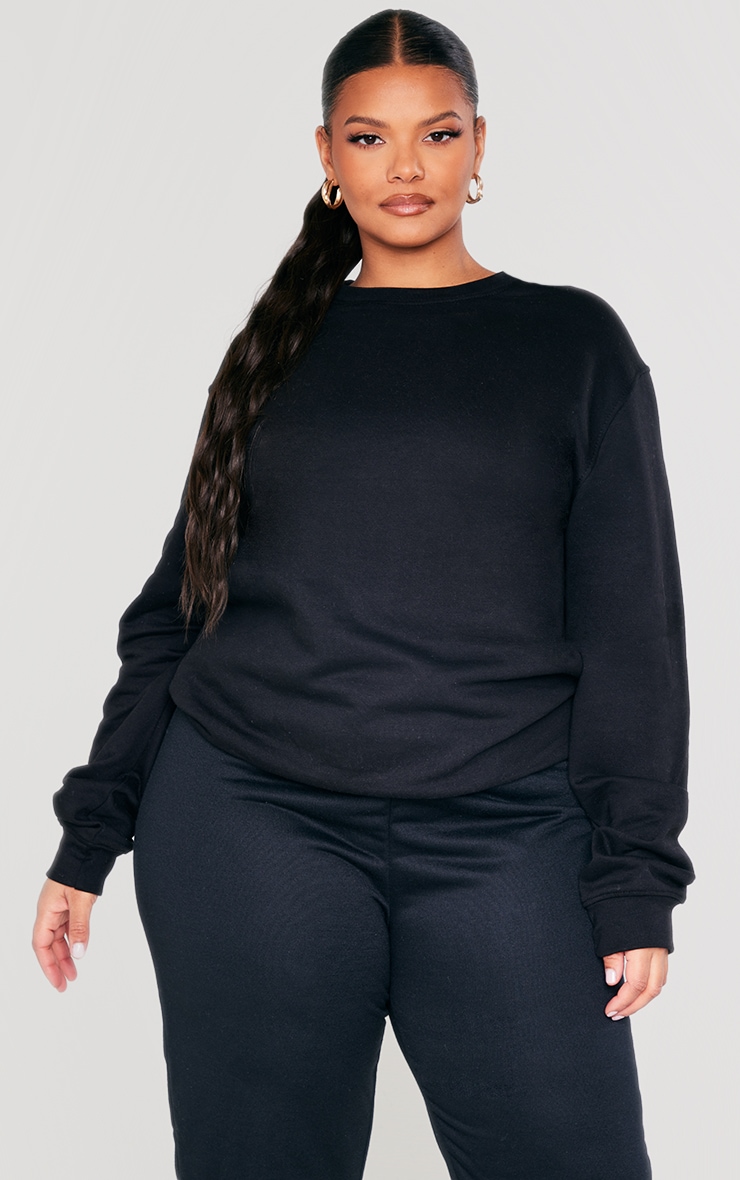 Lady Sweatshirt Black by PrettyLittleThing GOOFASH