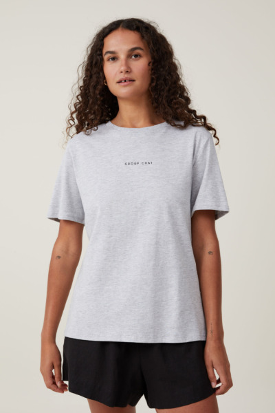 Lady T-Shirt in Grey by Cotton On GOOFASH