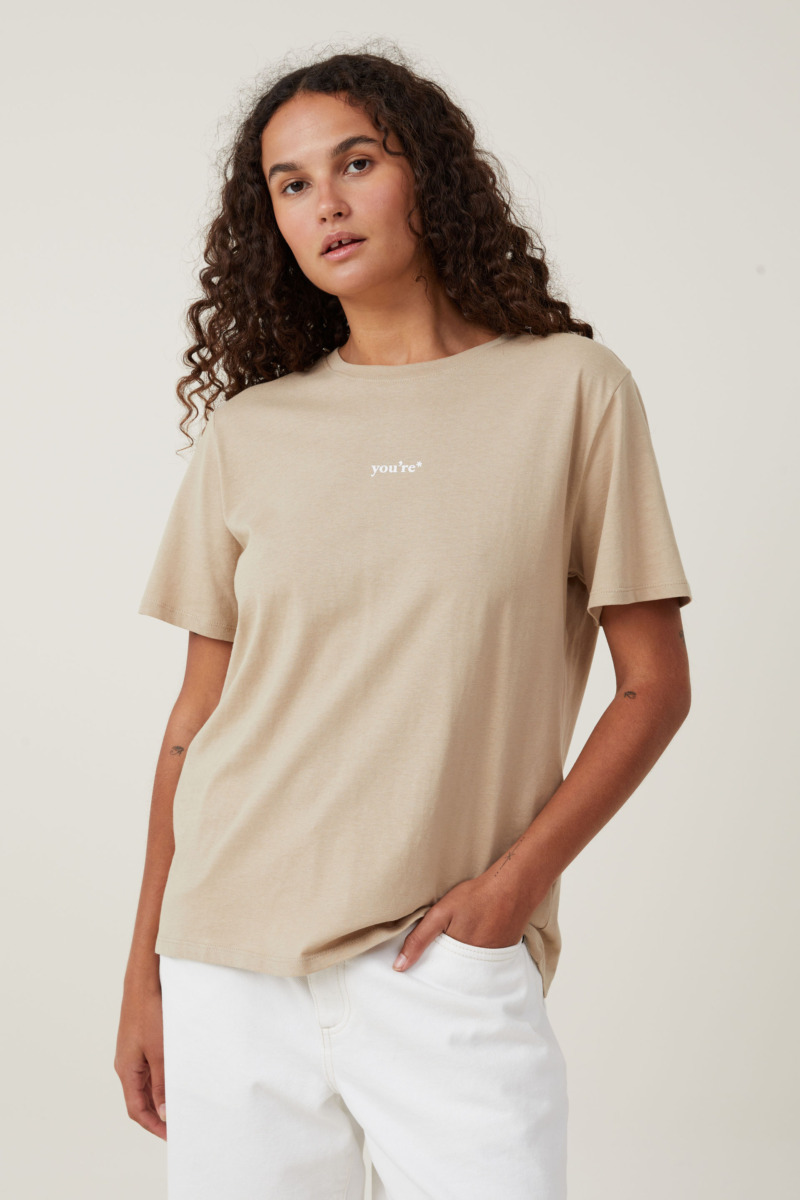 Lady T-Shirt in Grey from Cotton On GOOFASH