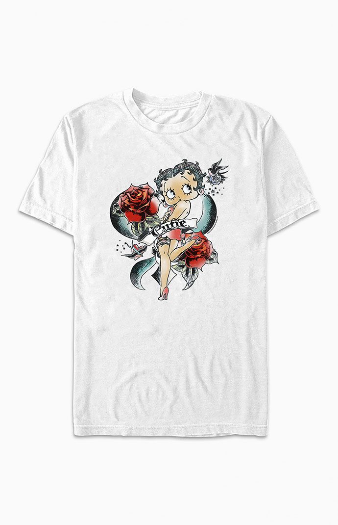 Lady T-Shirt in White Pacsun GOOFASH
