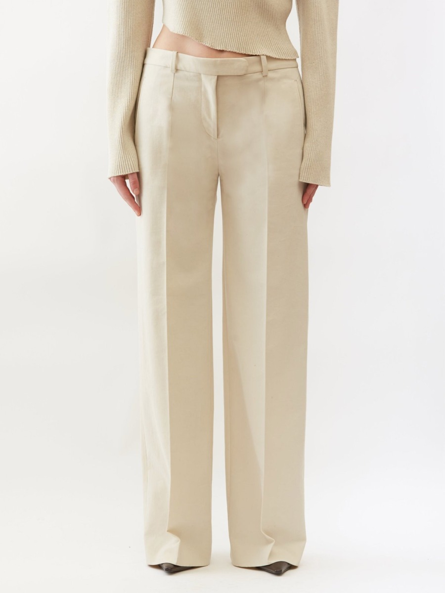 Lady Trousers - Ivory - Matches Fashion GOOFASH