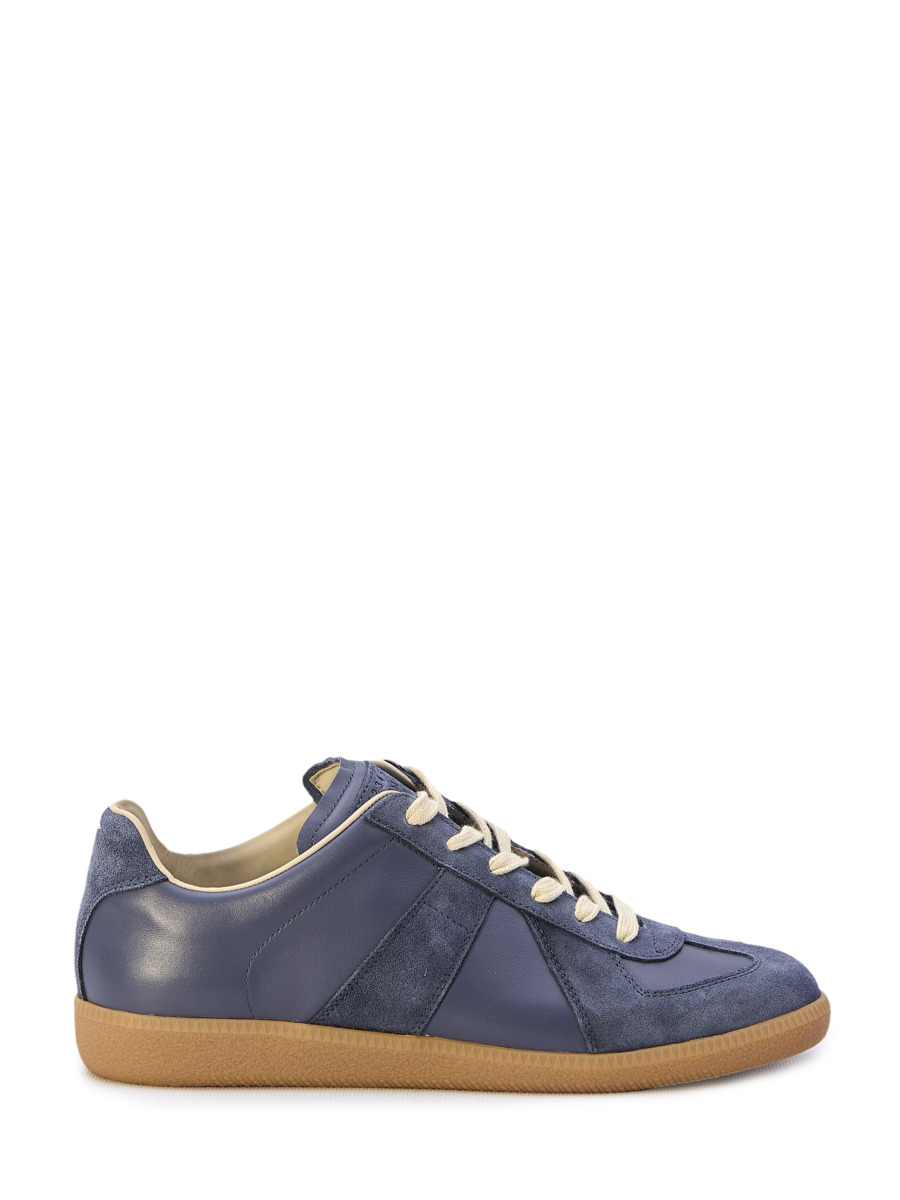 Leam Blue Sneakers from Maison Margiela GOOFASH