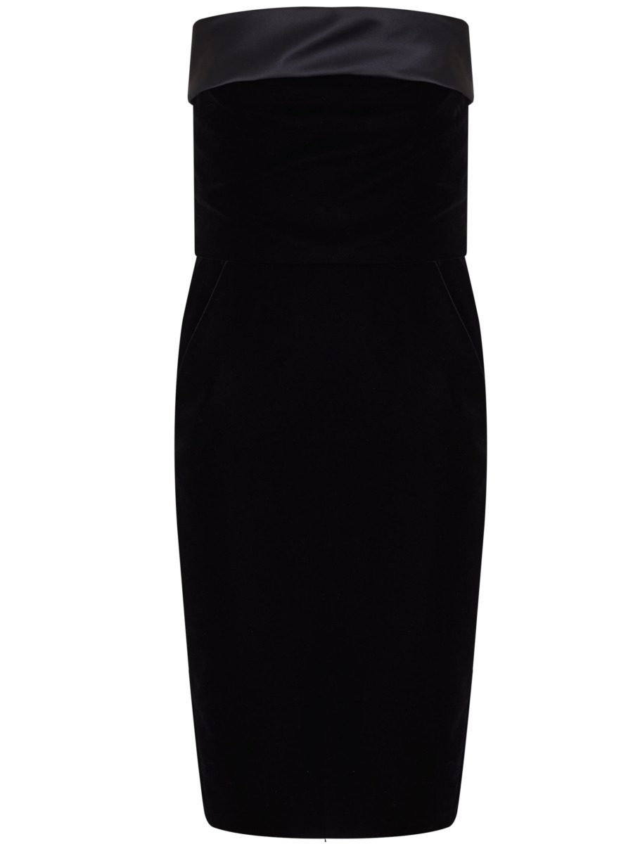 Leam Ladies Dress Black by Saint Laurent GOOFASH