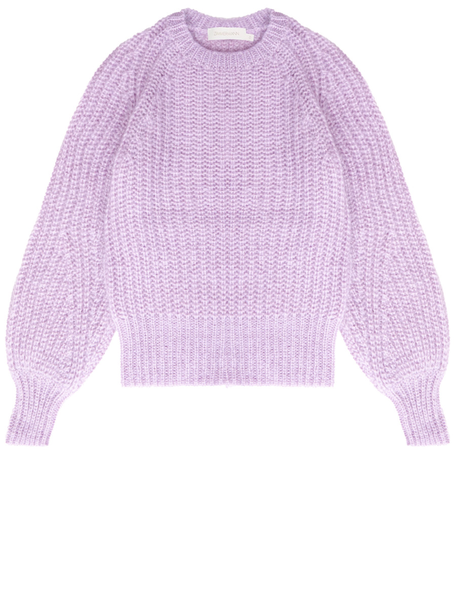 Leam Ladies Sweater Purple GOOFASH
