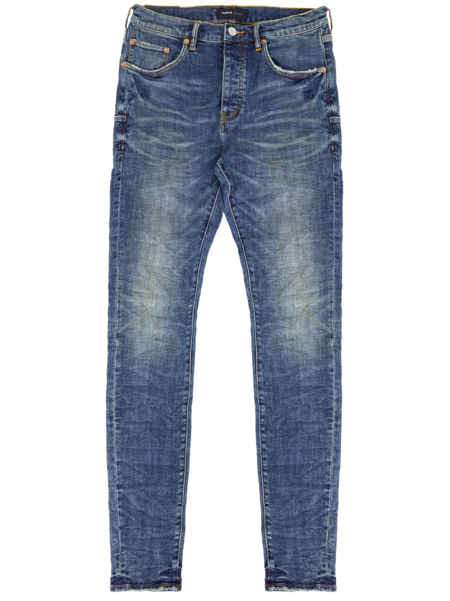 Leam - Men Slim Jeans in Blue Purple Brand GOOFASH