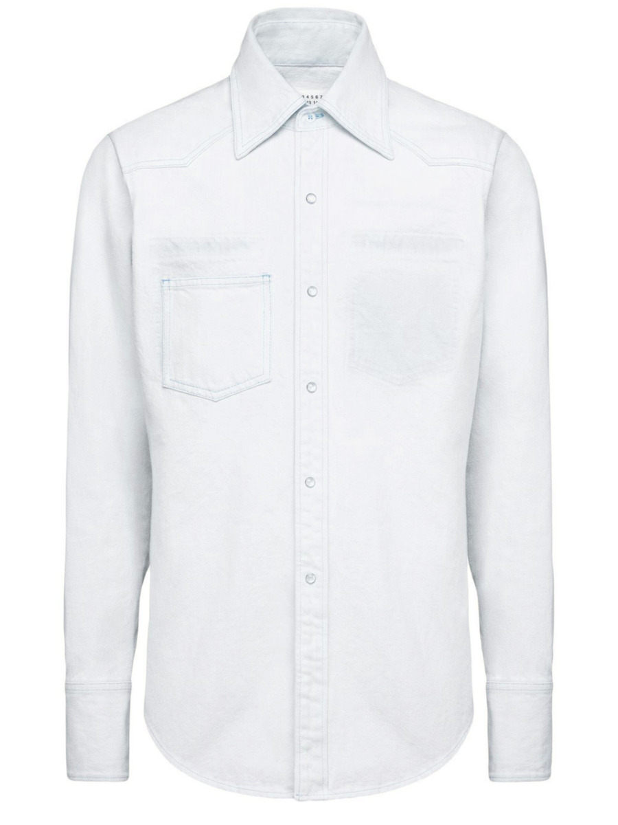 Leam - White Shirt by Maison Margiela GOOFASH