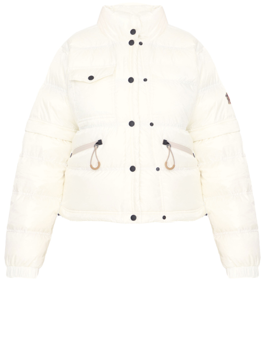 Leam - Woman White Down Jacket by Moncler GOOFASH