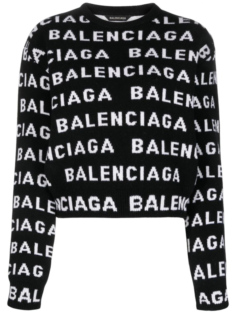 Leam Women Sweater in Black from Balenciaga GOOFASH