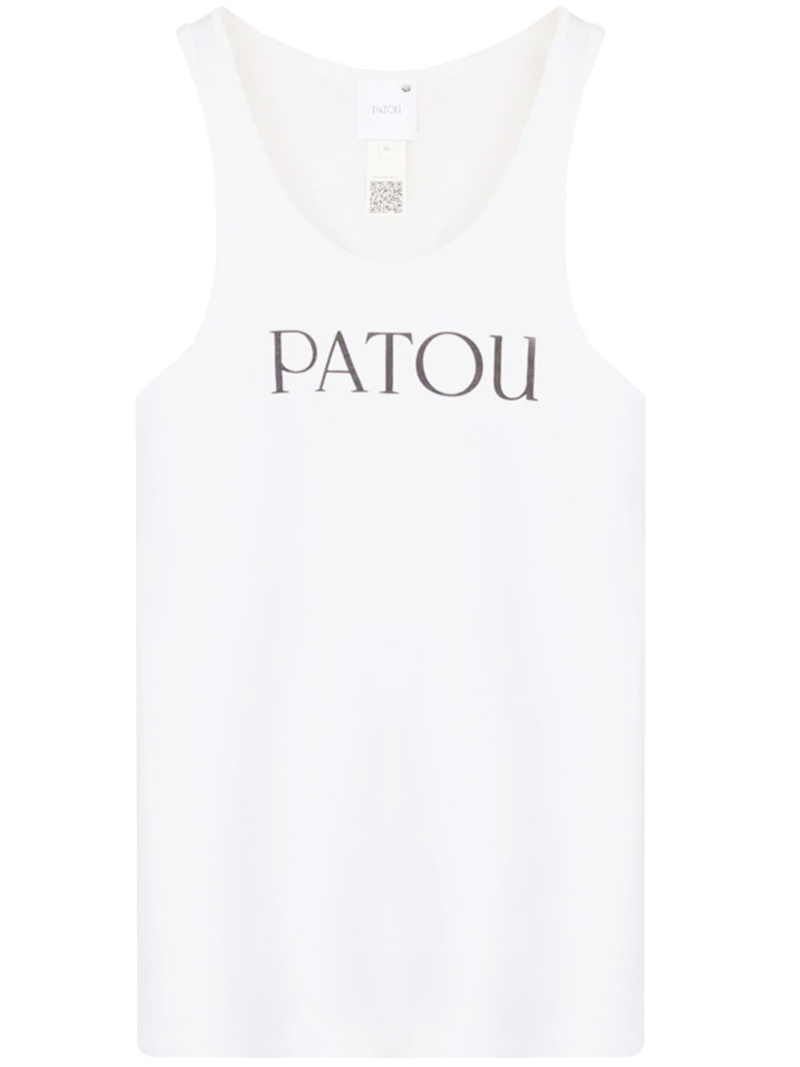 Leam - Womens Tank Top in White by Patou GOOFASH