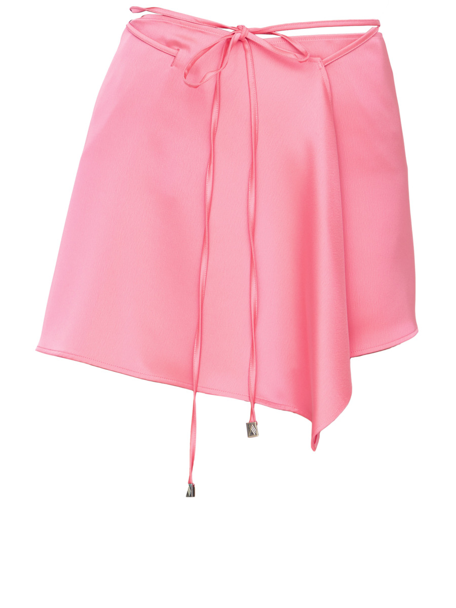 Leam Women's Wrap Skirt in Pink GOOFASH
