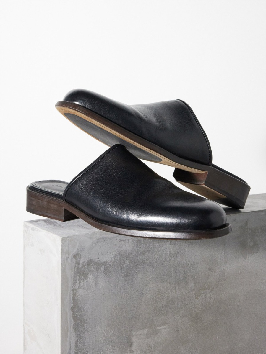 Lemaire Mules in Black by Matches Fashion GOOFASH