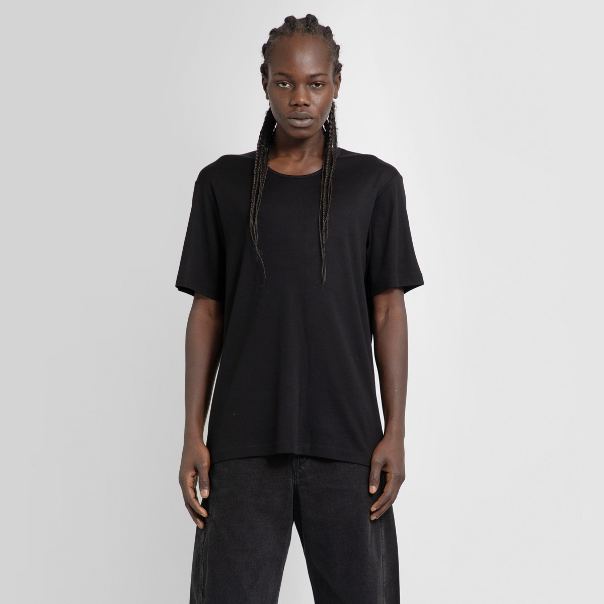 Lemaire - T-Shirt Black for Men at Antonioli GOOFASH