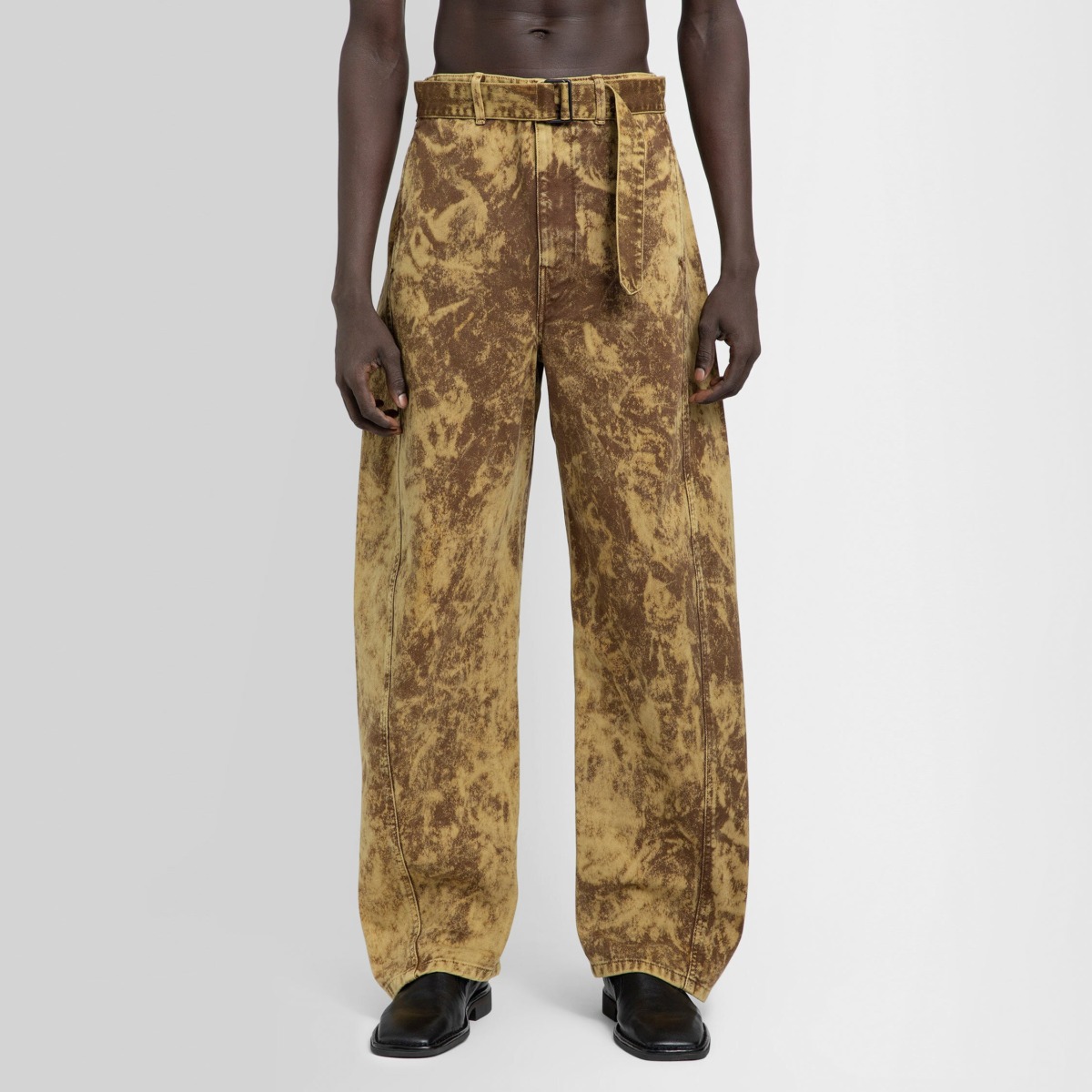 Lemaire Trousers in Yellow for Man by Antonioli GOOFASH