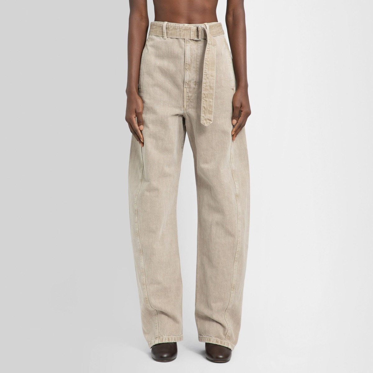 Lemaire - Woman Jeans in Beige by Antonioli GOOFASH