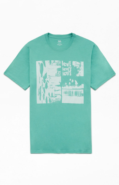 Levi's Man T-Shirt in Blue by Pacsun GOOFASH