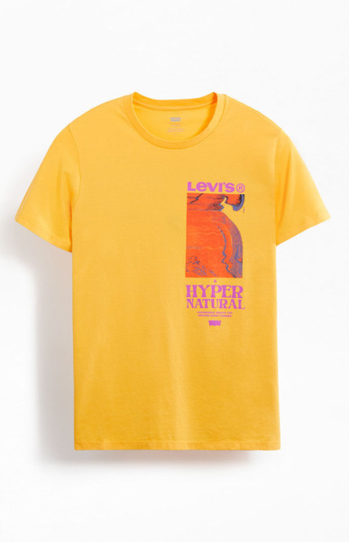 Levi's Men T-Shirt in Gold by Pacsun GOOFASH
