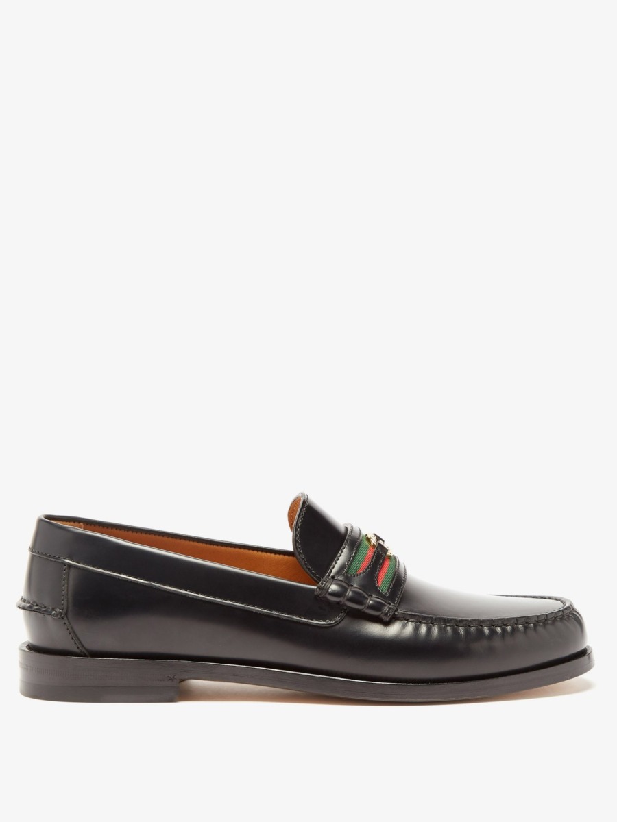 Loafers Black - Gucci Gents - Matches Fashion GOOFASH