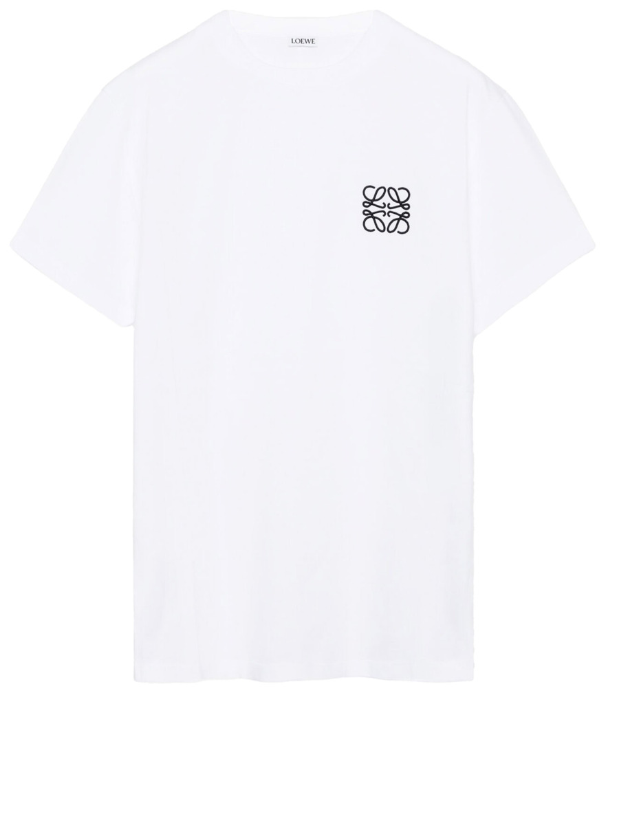 Loewe White T-Shirt Leam Gents GOOFASH