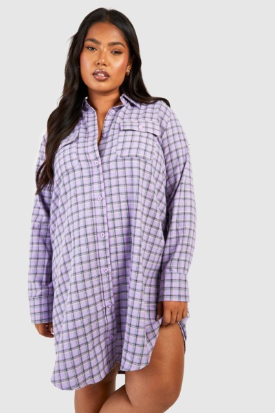 Long Sleeve T-Shirt Purple for Women from Boohoo GOOFASH