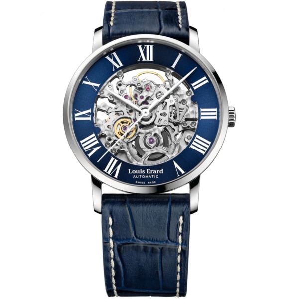 Louis Erard Watch in Blue from Watch Shop GOOFASH