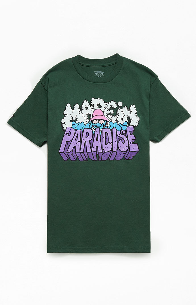 Made In Paradise T-Shirt in Green for Man at Pacsun GOOFASH